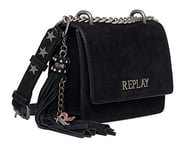 Replay Women's Fw3001.009.a3154 Shoulder Bag, 098 Black, UNIC