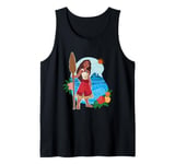 Disney Moana 2 Oceania Princess Floral Pose Tank Top