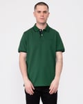 Gant Mens Tipped Short Sleeve Pique Polo - Forest Green - Size 2XL