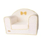 Fauteuil - Chaise - Bebe - Enfant DOMIVA Club Leafy Bunny - Coton bio - Convertible et déhoussable - Blanc/Jaune - 43 x 55,5 x 50 cm