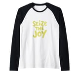 Seize The Joy Motivational Message Apparel Raglan Baseball Tee