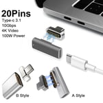 Connector PD 100W USB type C Adapter For MacBook Pro Pixel Samsung S10 Huawei