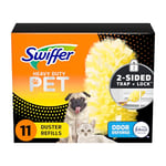 Swiffer Lot de 11 recharges de plumeaux Robustes pour Animaux de Compagnie, Multi-Surfaces 360 avec Protection Contre Les odeurs Febreze