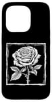 Coque pour iPhone 15 Pro Vintage Botanique Rose Fleur Fille Mignon Floral Plant Mom