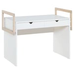 Bureau 2 tiroirs avec cube de rangement - STIGE