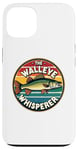 iPhone 13 Vintage Walleye Drawing: The Walleye Whisperer Fisherman Case