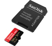 SANDISK Extreme Pro Class 10 microSDXC Memory Card - 128 GB