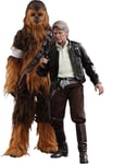 Figurine Hot Toys Mms376 - Star Wars : The Force Awakens - Han Solo And Chewbacca