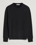 Canali Merino Wool Crew Neck Black