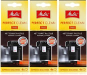 Melitta Perfect Clean Espresso Machines Cleaning Tablets 4 x 1.8 g Pack of 3