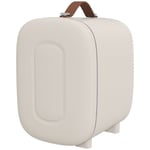 HOMCOM Mini Kylskåp 4L Litet kosmetiskt kylskåp med kyl- och värmefunktion, Portable Beauty Kyl, Frukt, Creme White
