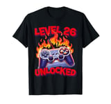 Gamer Birthday Level 26 Unlocked Video Game T-Shirt