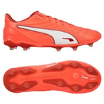 PUMA King Pro Fg/ag Unlimited - Glowing Red/hvit/red Fire, størrelse 47