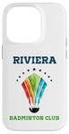 Coque pour iPhone 14 Pro Riviera - Raquette de badminton Club Athletics California Preppy