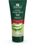 Aloe Pura Organic Vera Gel with Tea Tree, Natural, 200 ml (Pack of 1) 