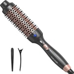 Wavytalk Thermal Brush, Curling Iron Brush with UK Plug, 38 mm Heated Hot Hair