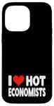 Coque pour iPhone 14 Pro Max I Love Hot Economists Heart – Husband Micro Marco Economics