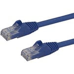 StarTech.com Câble réseau Cat6 Gigabit UTP sans crochet de 3m - Cordon Ethernet RJ45 anti-accroc - M/M - Bleu (N6PATCH10BL)