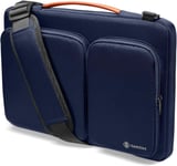 tomtoc 15,4 Housse Sac à Bandoulière Ordinateur pour MacBook Pro 16 Pouces, Ancien MacBook Pro 15, Serviette de Protection pour Microsoft Surface Book 3/2, Dell XPS 15, Sacoche dAccessoire, Bleu