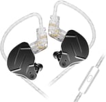 ¿¿couteurs Intra-Auriculaires Kz Zsn Pro X Hybrid Dynamic Driver ¿¿quilibr¿¿ Armature ¿¿quilibr¿¿e Double Pilote 1Dd 1Ba Basses Profondes Son St¿¿r¿¿o Ergonomique Confortable (Avec Micro, Noir)