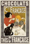 PUB CHOCOLATS Cie FRANçAISE Rzpa - POSTER HQ 60x90 d'une AFFICHE VINTAGE