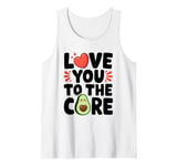 Love You To The Core - Cute Avocado Valentine's Day Lover Tank Top