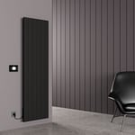 Carisa Boreas N Radiateur Électrique Vertical -Éco-énergétique, Design Moderne, Noir, 180 x 55,5 cm