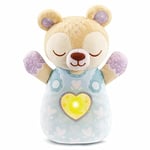 VTech - Mon Ourson Lumi Dodo Bleu, Ours en Peluche Bébé avec Veilleuse Musicale Nomade, Berceuses, Bruits Blancs et Sons de la Nature, Lavable en Machine, Cadeau de Naissance - Contenu en Français