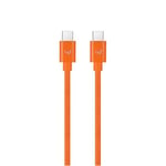 W Wonder Full Power - Cable USB-C vers USB-C - 2m - Orange