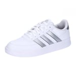 adidas Women's Breaknet 2.0 Shoes Sneaker, Cloud White/Silver met/Cloud White, 9.5 UK