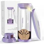 TOUCHBeauty Ponceuse à Ongles, Kit de Manucure électrique, Lime à Ongles Sans Fil, 5 en 1 Set Manucure et pédicure AG-1333, Violet