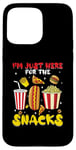 Coque pour iPhone 15 Pro Max Jeu de football amusant Sports I'm Just Here For The Snacks