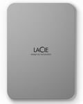 LaCie Mobile Drive Moon, 1TB, External Hard Drive Portable, Silver, USB-C 3.2,