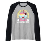 Ice Cream Lover I Wonder If Ice Cream Thinks About Me Too Raglan Baseball Tee