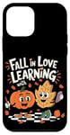 iPhone 12 mini Retro Fall In Love With Learning - Autumn Pumpkin Teacher V2 Case