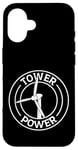 Coque pour iPhone 16 Opérateur D'éoliennes Tower Power