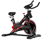 Upright Exercise Bikes Spin Bikes Super Mute Adjustable Resistance with Belt Driven Flywheel for Home and Gym Use Cardio Workout