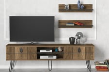 Tera Home TV-benk - TV-møbelsett Brun