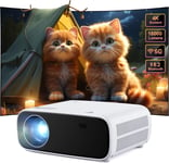 Projecteur 2024 Nouveau amélioré, Full HD 1080P, 18000 lumens videoprojecteur, Compatible avec Smartphone/PS5/XBOX, retroprojecteur WiFi 5G et Bluetooth