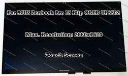 15.6" ASUS Zenbook Pro 15 Flip OLED UP6502 2.8K LCD Touch Screen Panel Assembly