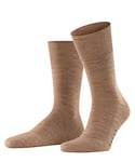 FALKE Airport Plus M SO laine coton unies 1 paire, Chaussettes Homme, Marron (Nutmeg Melange 5410), 39-40