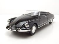 Citroen DS 19 Cabriolet Ouverte Noir Maquette de Voiture 1:24 Welly