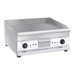 Royal Catering Dobbelt elektrisk stegeplade - 60 cm glat 2 × 3.200 W