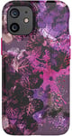 tech21 EcoArt Collage Pink and Purple for Apple iPhone 12 mini 5G - Fully Biodegradable Phone Case with 3 Meter Drop Protection