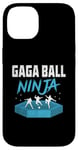 Coque pour iPhone 14 Jeu de handball Gaga Ball Ninja Dodgeball Dodge