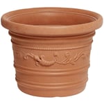 I Giardini Del Re - Vase prestige en re'sine festonne'e de'core'e 70x55 cm pour plantes fleurs balcons et terrasses