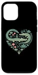 iPhone 12/12 Pro Cute Alligator Heart Crocodile Gator for Kids Case