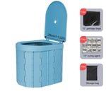 Bärbar toalett, hopfällbar design, perfekt för camping., BU4-01