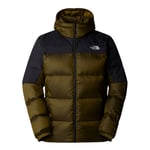 The north face m diablo down hoodie (herre) - moss green black heathe  - S - Naturkompaniet