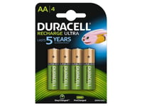 Duracell Recharge Ultra - Batteri 4 X Aa-Typ - Nimh - (Uppladdningsbara) - 2500 Mah